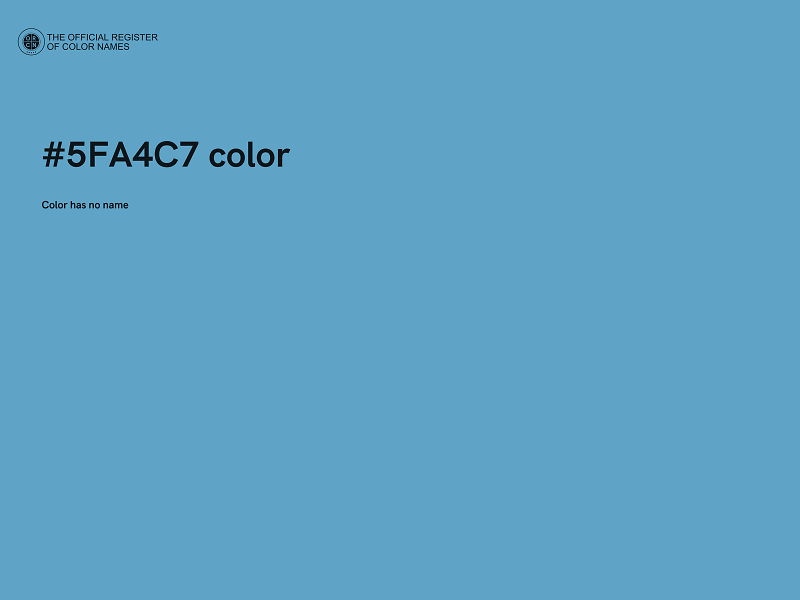 #5FA4C7 color image