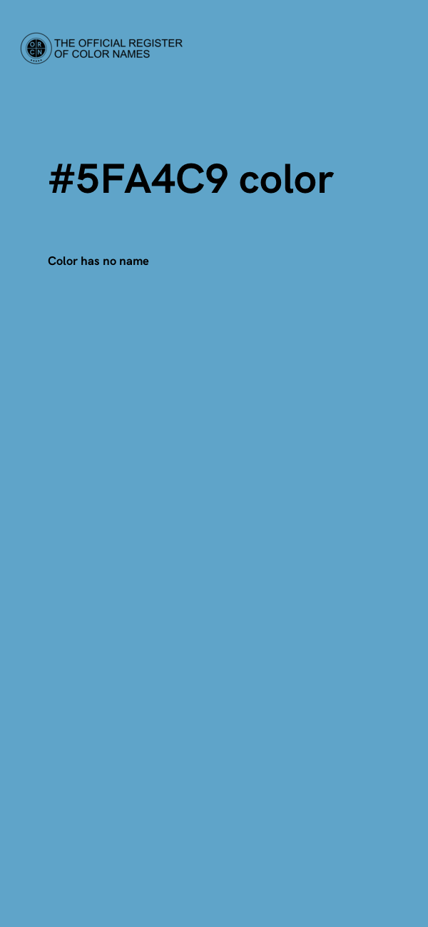 #5FA4C9 color image