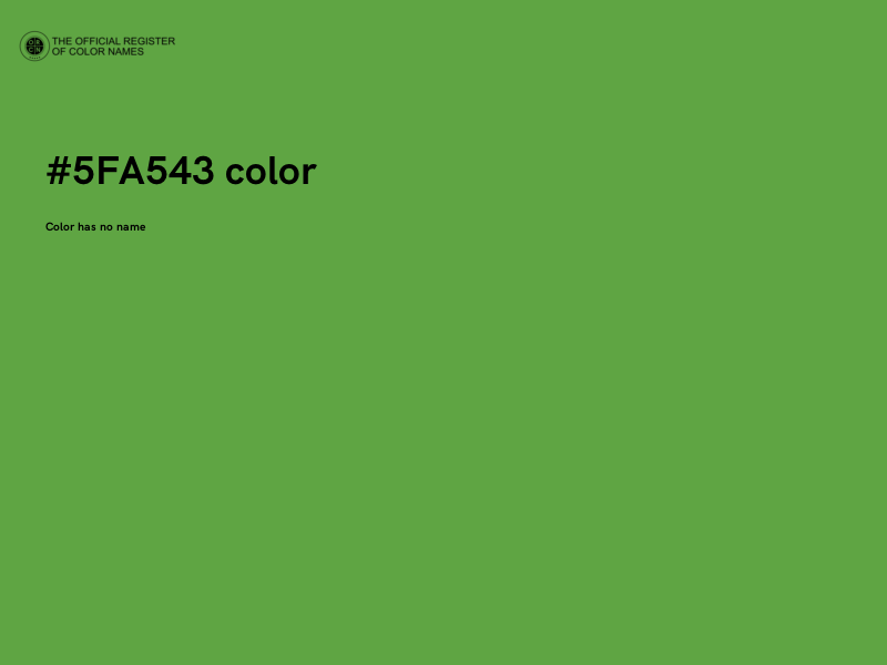 #5FA543 color image