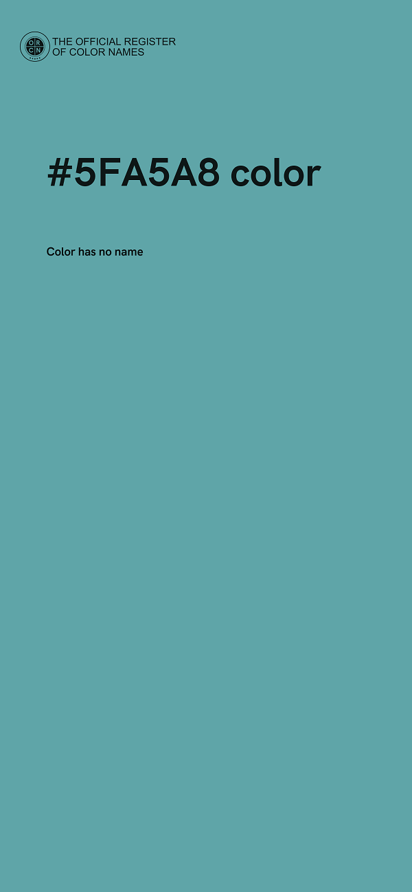#5FA5A8 color image