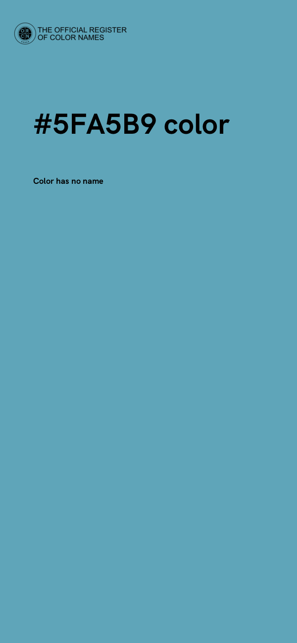 #5FA5B9 color image