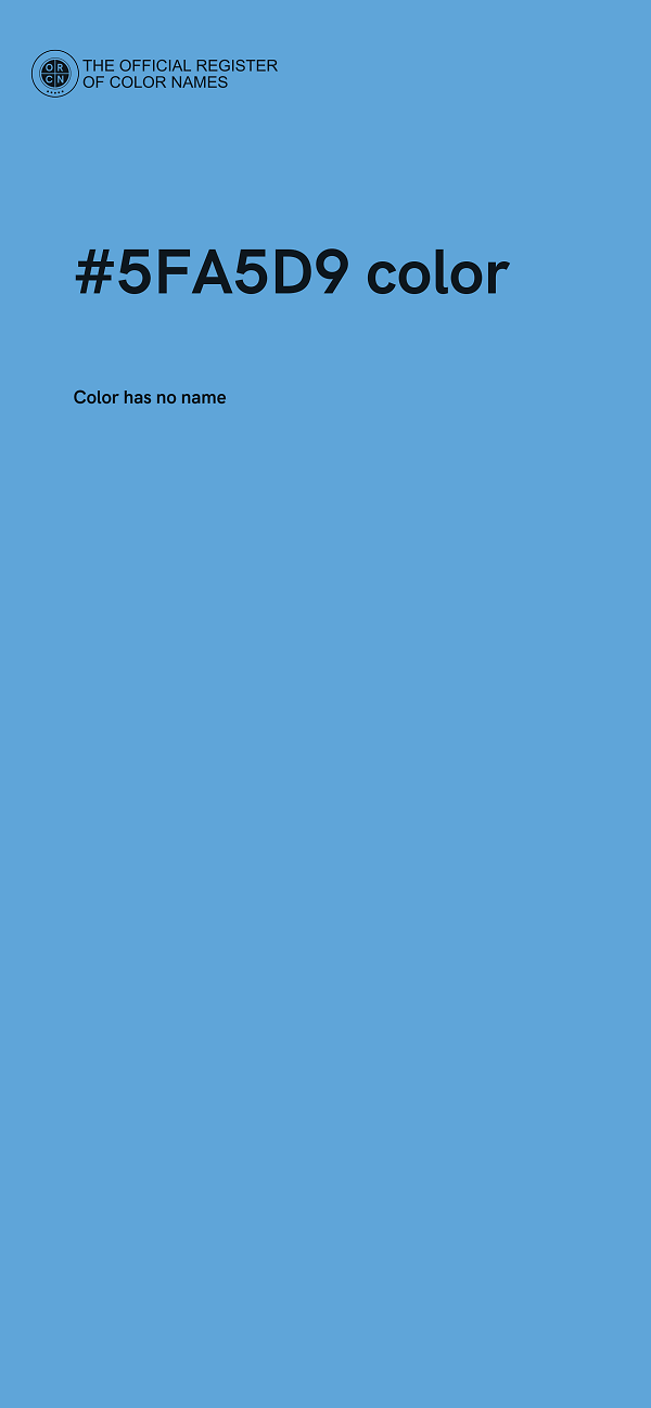 #5FA5D9 color image