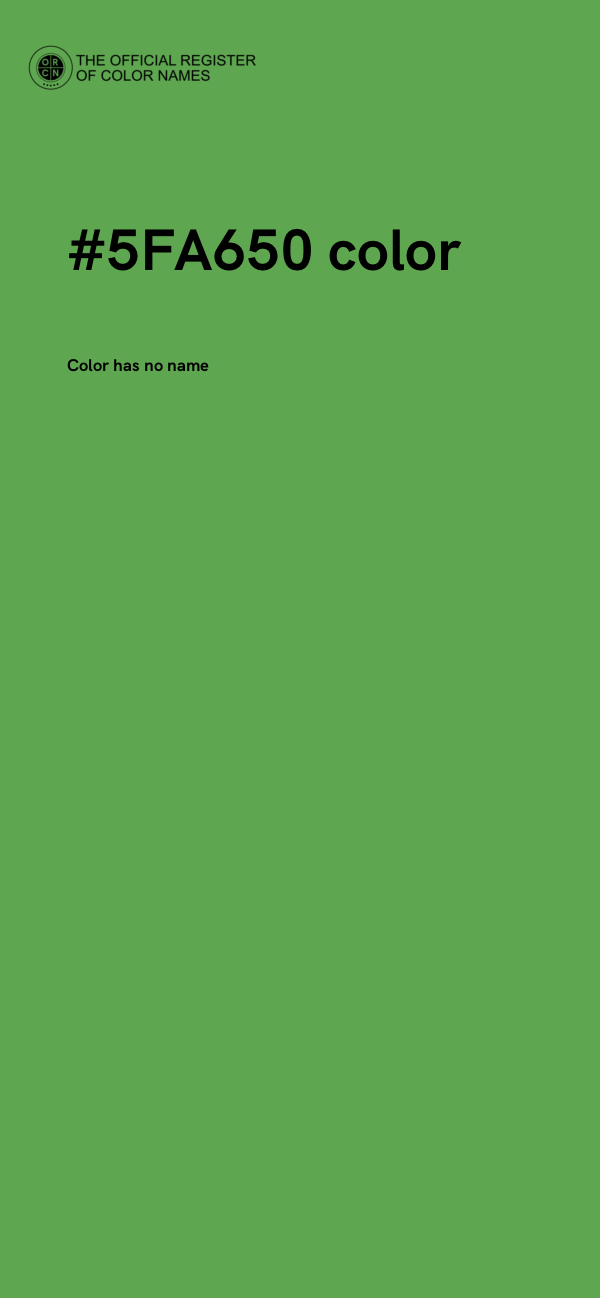 #5FA650 color image