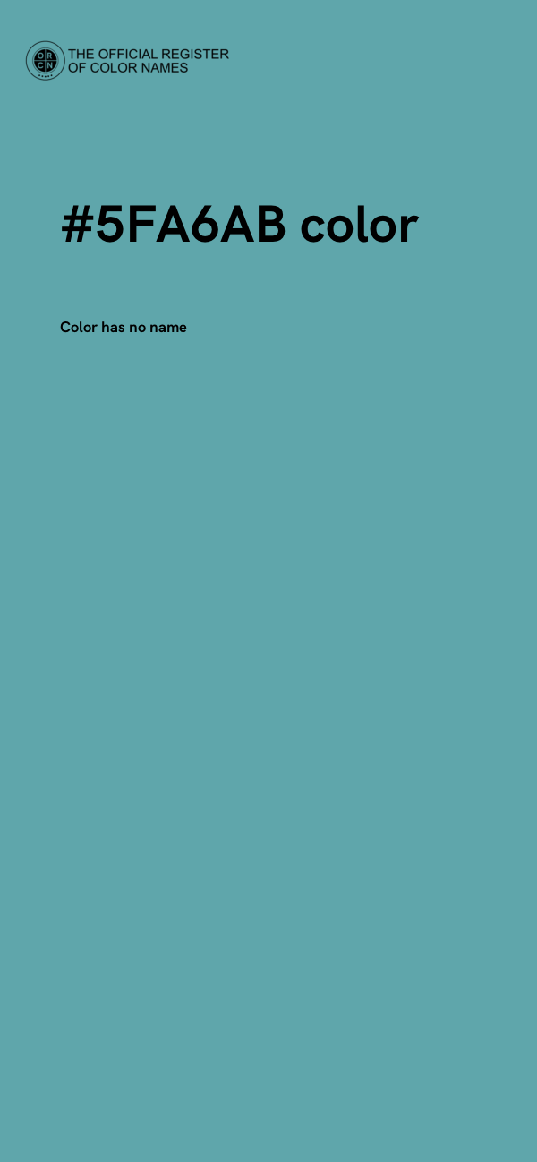 #5FA6AB color image