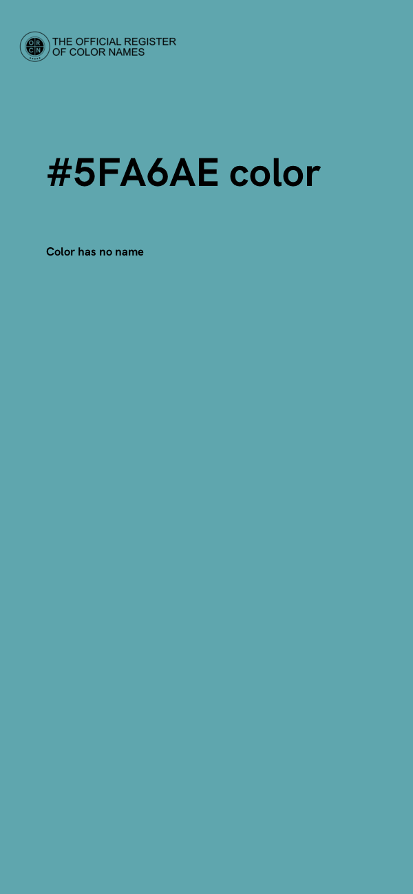 #5FA6AE color image