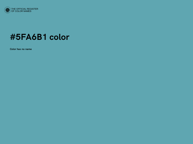 #5FA6B1 color image