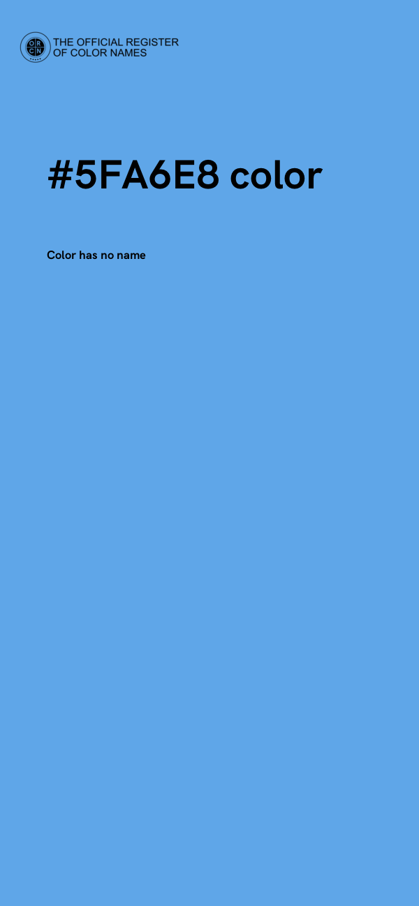 #5FA6E8 color image