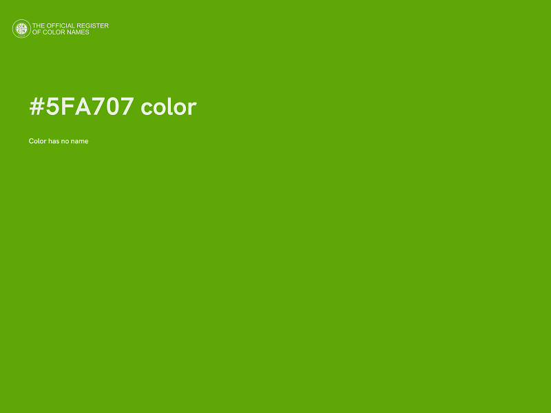 #5FA707 color image