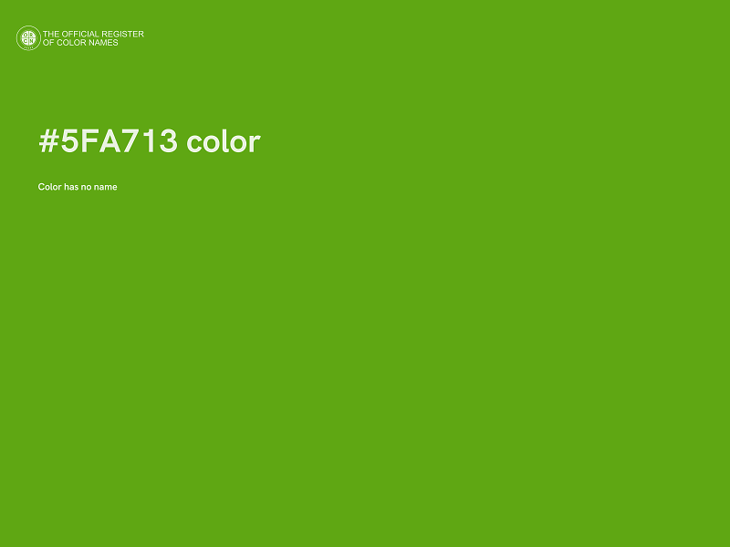 #5FA713 color image