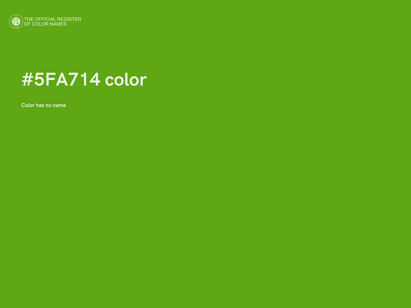 #5FA714 color image