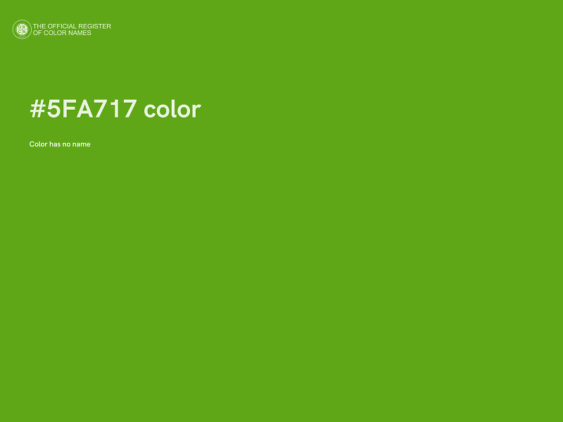 #5FA717 color image