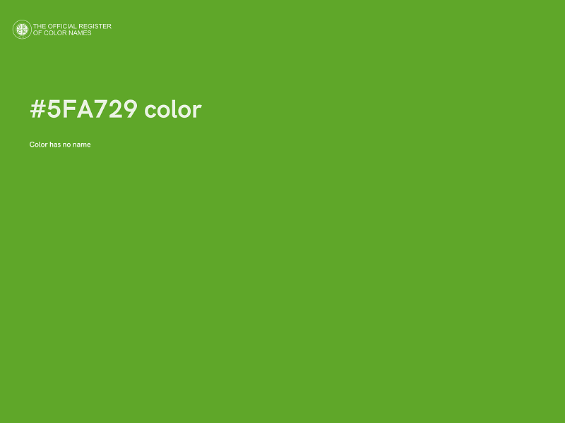 #5FA729 color image