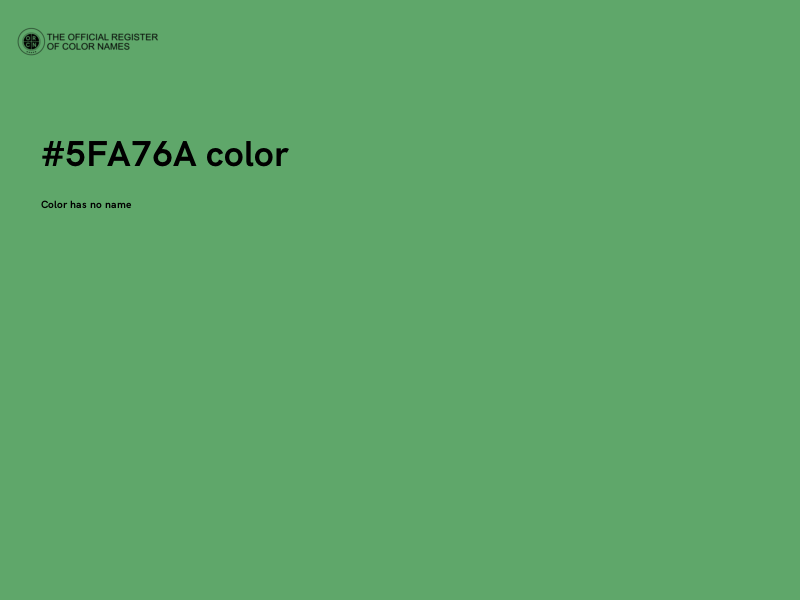 #5FA76A color image