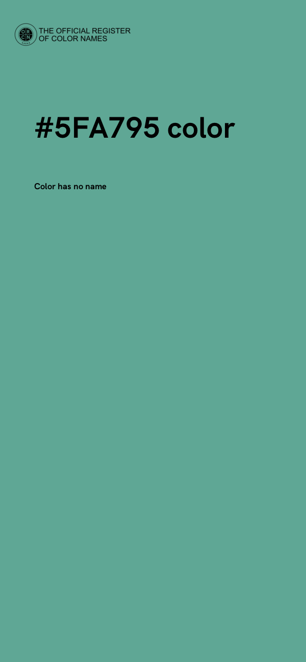 #5FA795 color image