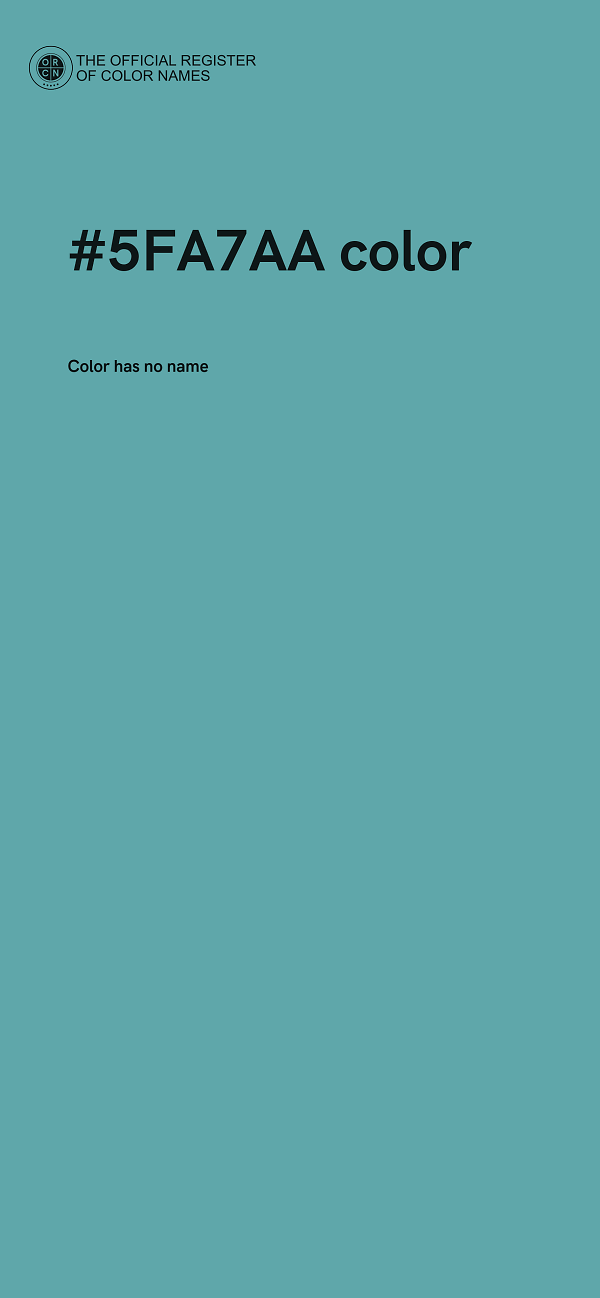 #5FA7AA color image