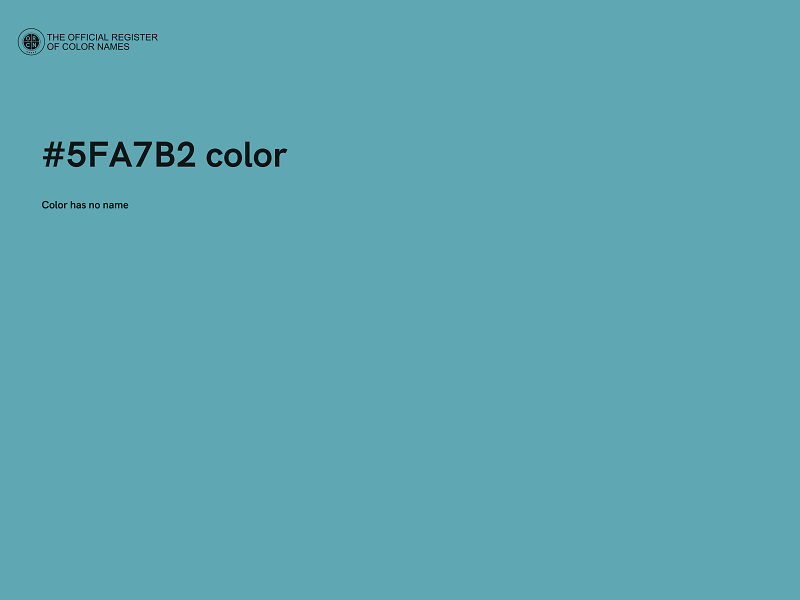 #5FA7B2 color image