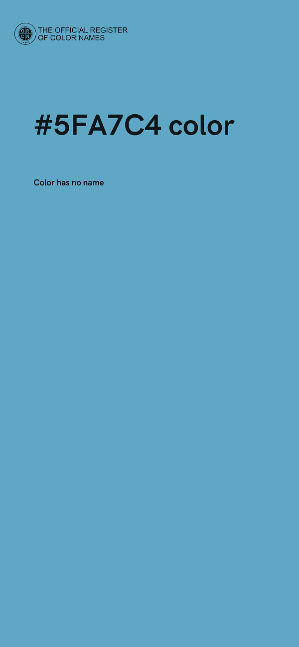 #5FA7C4 color image