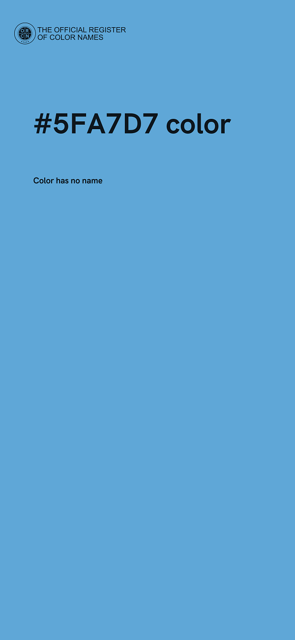 #5FA7D7 color image