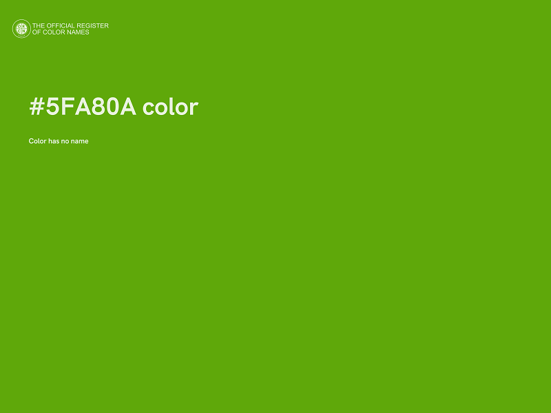 #5FA80A color image