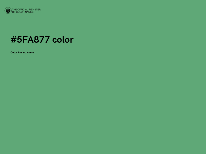 #5FA877 color image