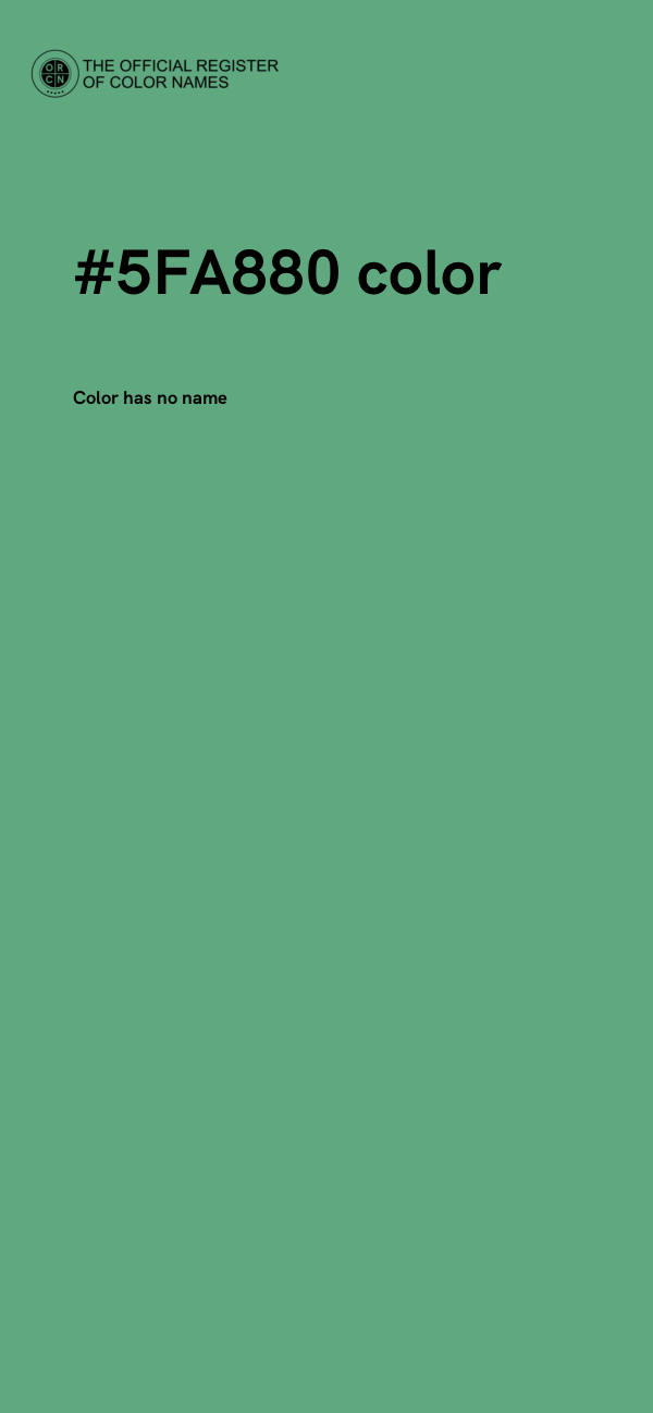 #5FA880 color image