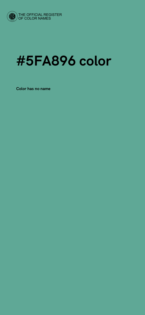 #5FA896 color image