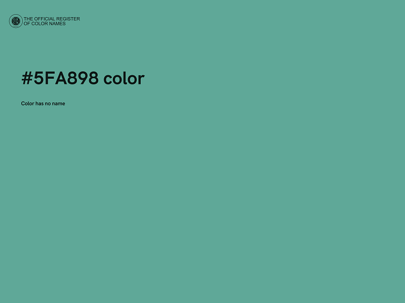 #5FA898 color image