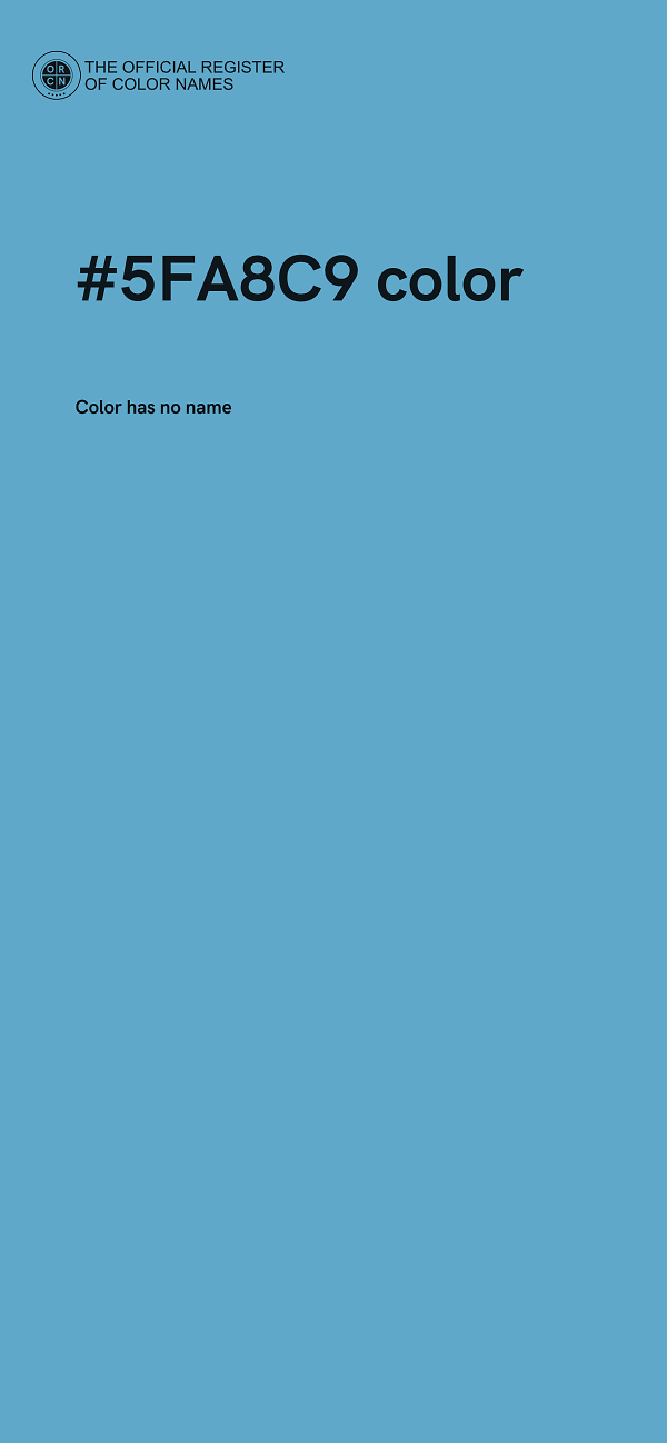 #5FA8C9 color image