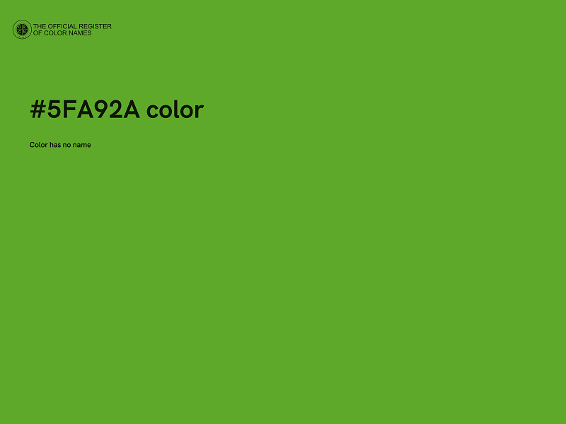 #5FA92A color image