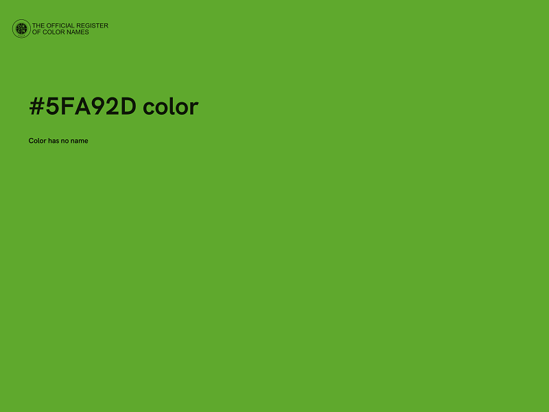 #5FA92D color image