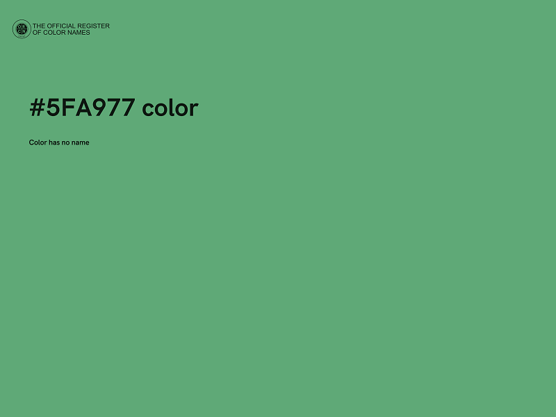 #5FA977 color image