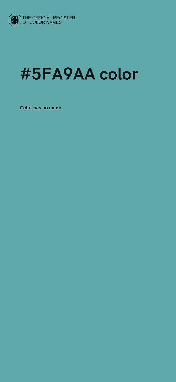 #5FA9AA color image