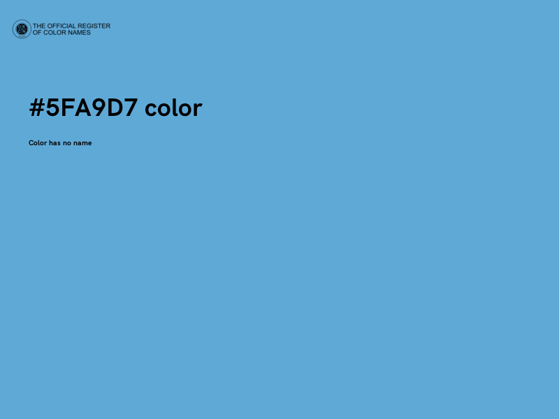 #5FA9D7 color image