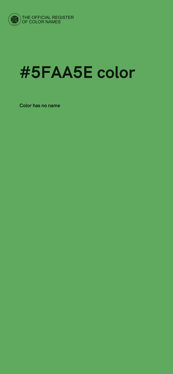 #5FAA5E color image
