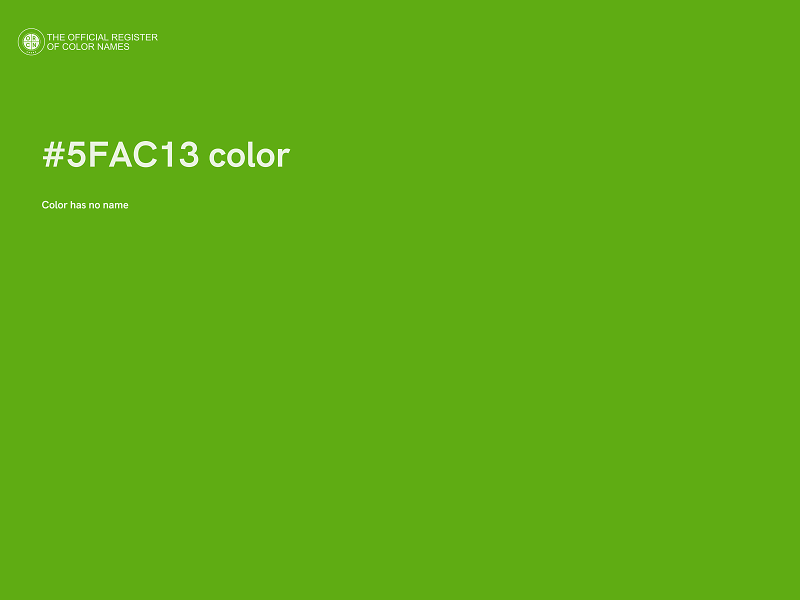 #5FAC13 color image