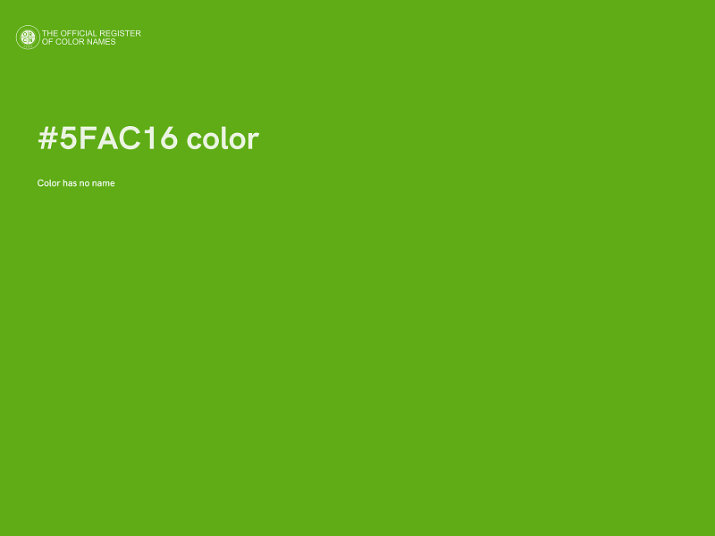 #5FAC16 color image