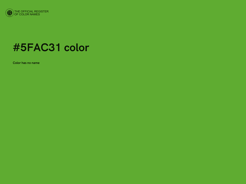 #5FAC31 color image