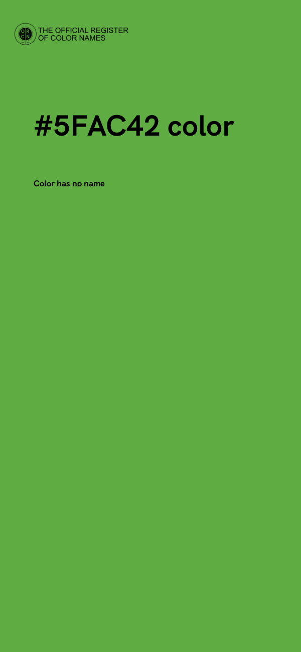 #5FAC42 color image