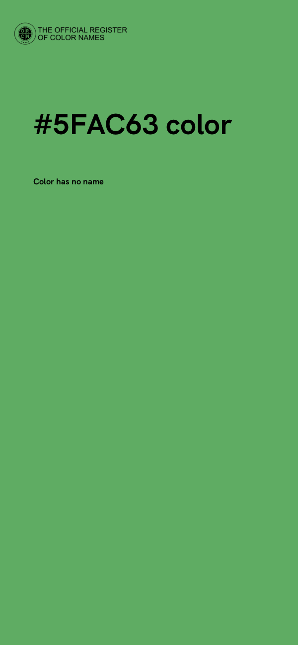#5FAC63 color image