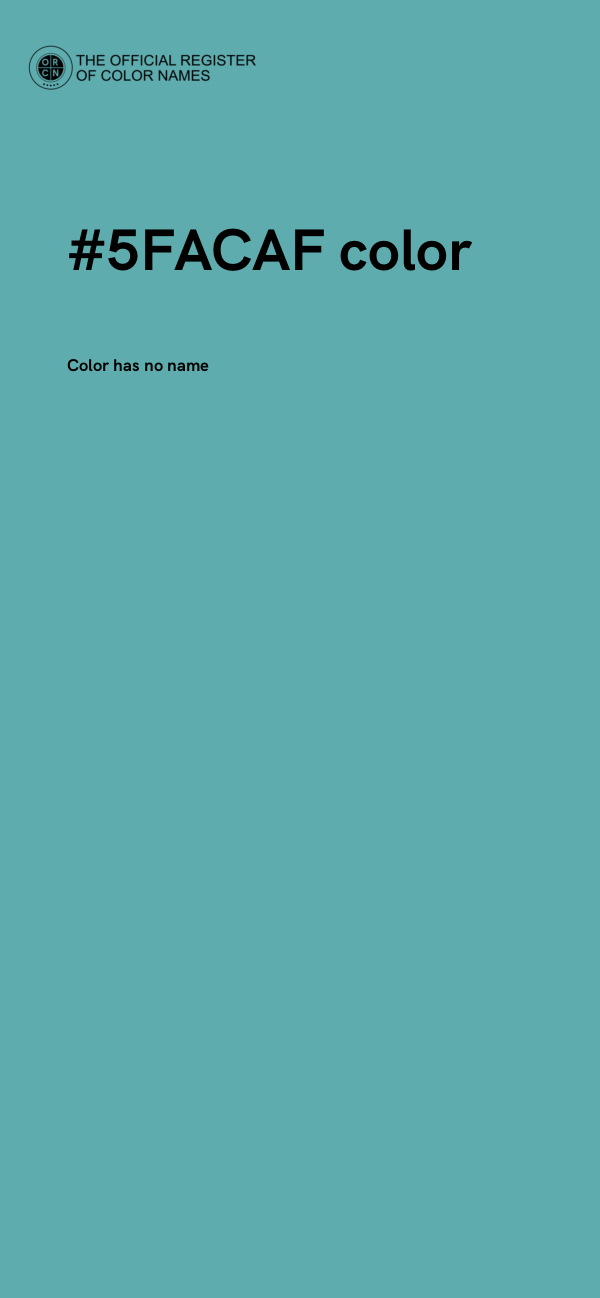 #5FACAF color image