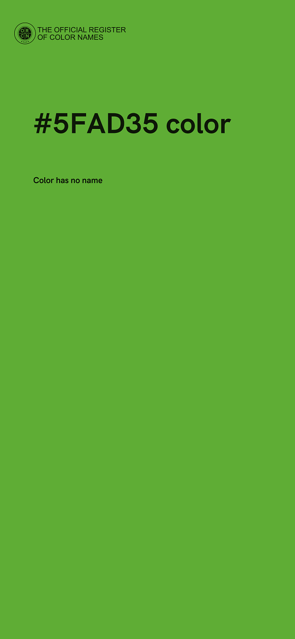 #5FAD35 color image