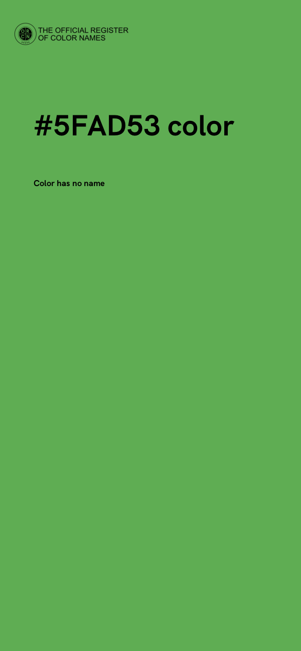 #5FAD53 color image