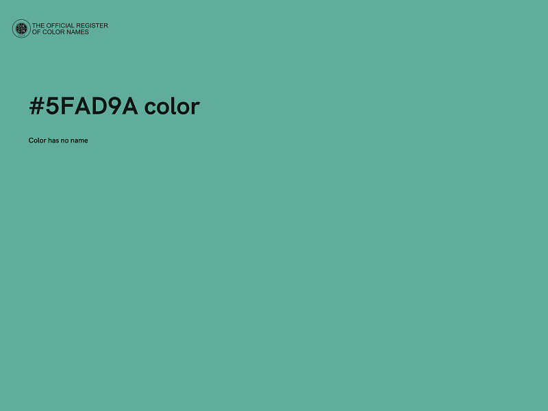 #5FAD9A color image