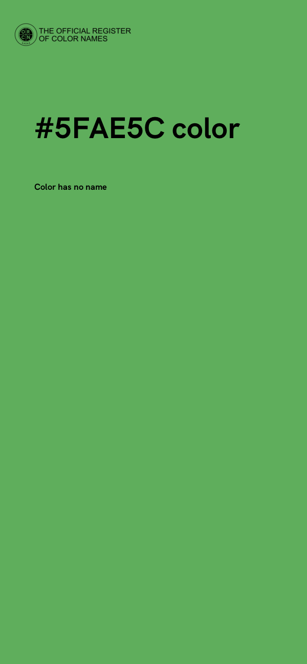 #5FAE5C color image