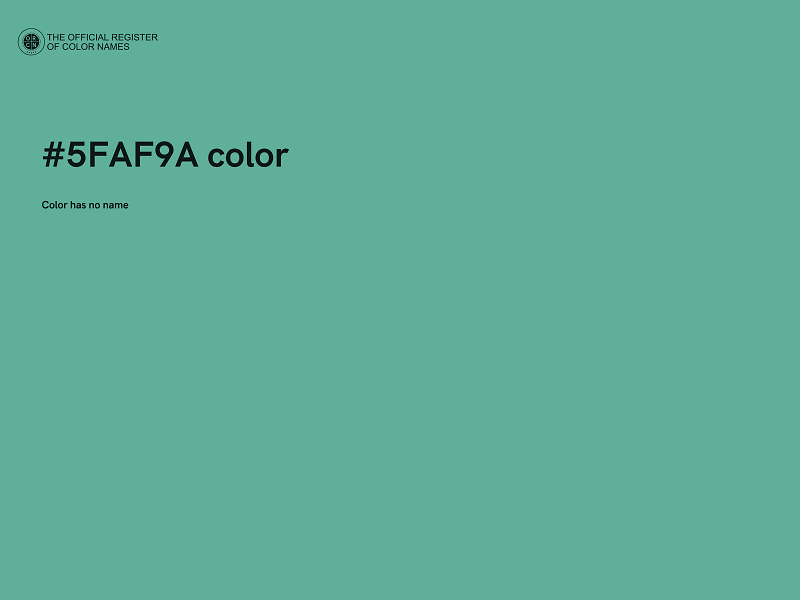 #5FAF9A color image