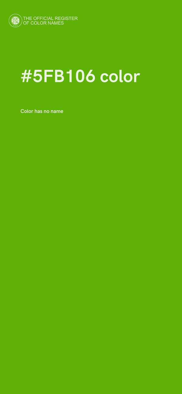 #5FB106 color image