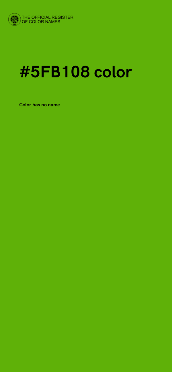 #5FB108 color image