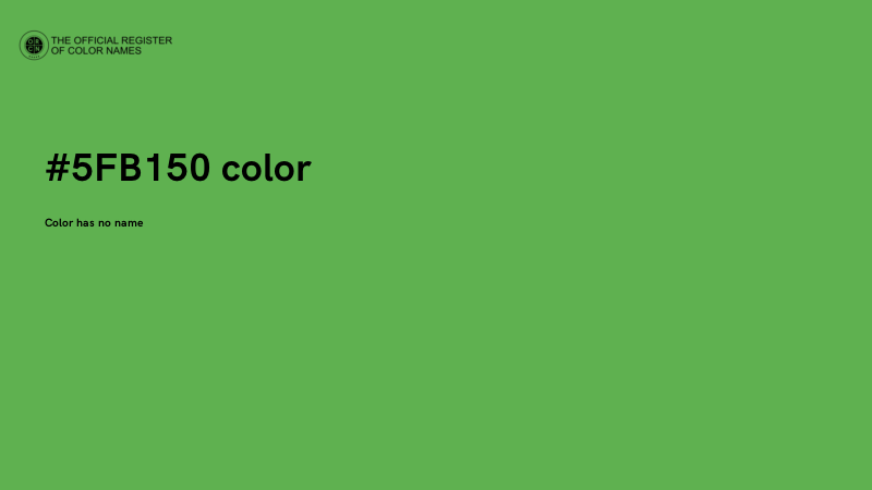 #5FB150 color image