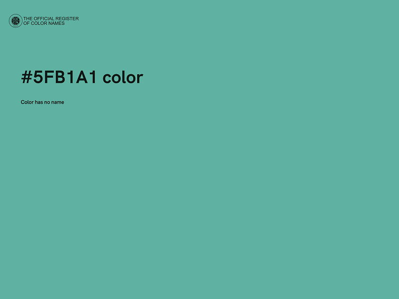 #5FB1A1 color image
