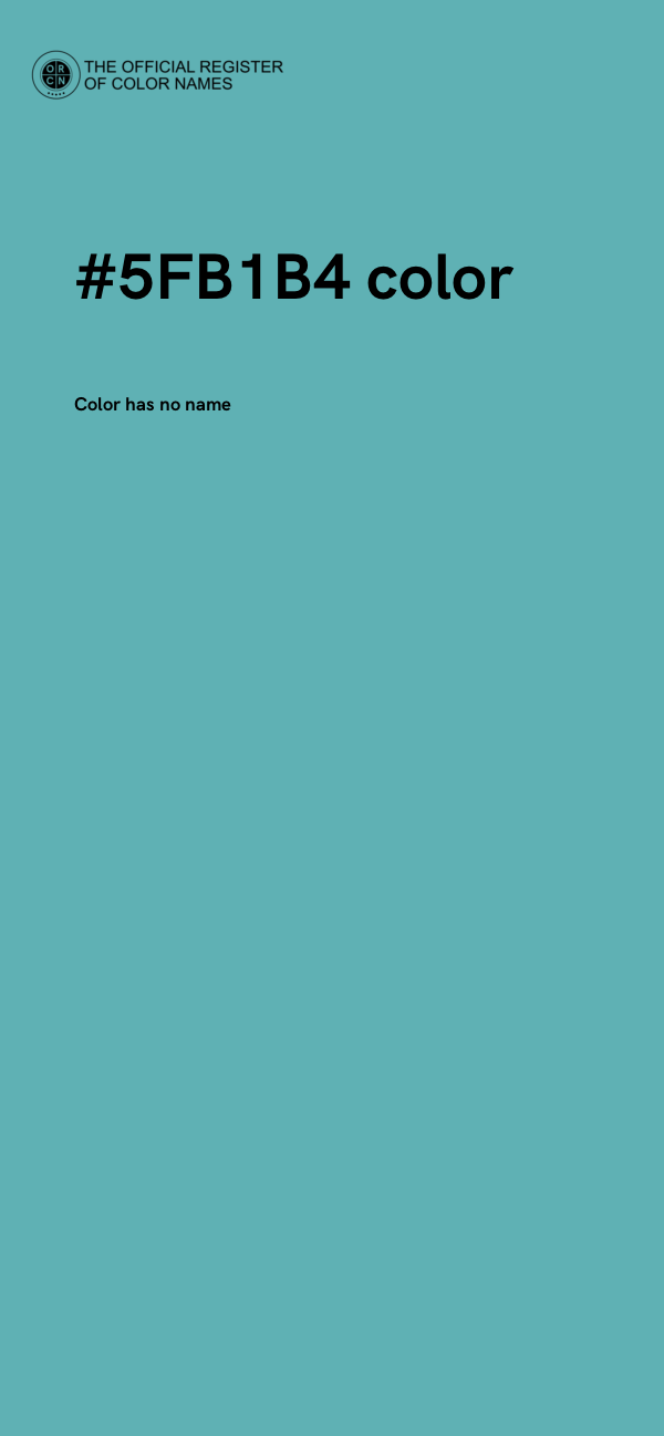 #5FB1B4 color image
